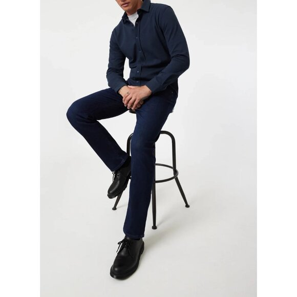 Mavi Men's Zach Straight Leg Jeans Ink Brushed SuperMove Dark Wash Size 33x32 - Picture 6 of 9